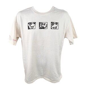 Mickey Mouse x Keith Haring Short Sleeve Graphic Double Sided T Ivory Men’s XS